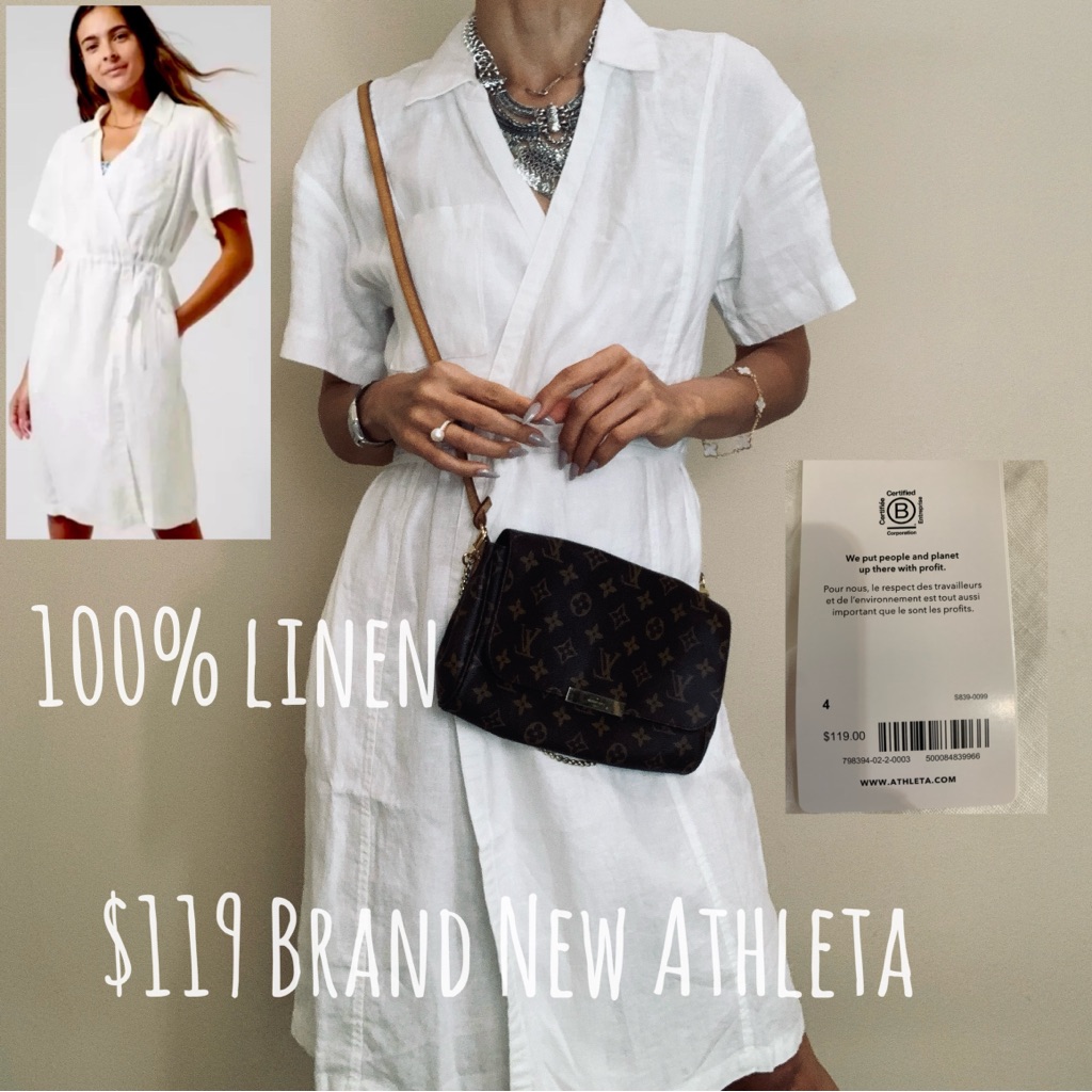 119 Brand New Athleta Linen Dress